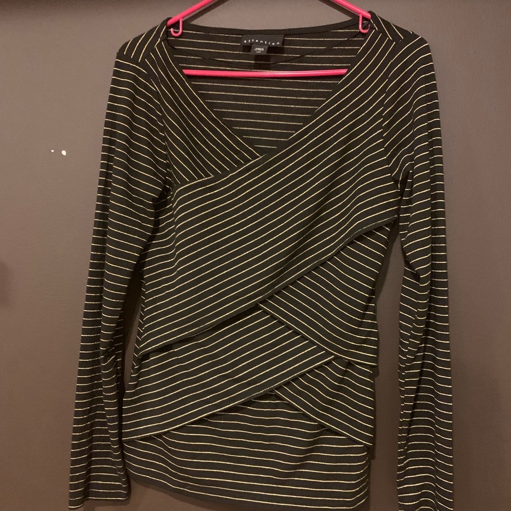 Striped Asymmetric Shirt
